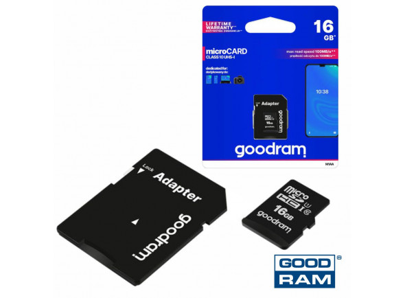 Good Ram M1AA-0160R12 Cartão Memória Micro SD 16Gb Good Ram M1AA-0160R12 Cartão Memória Micro SD 16Gb